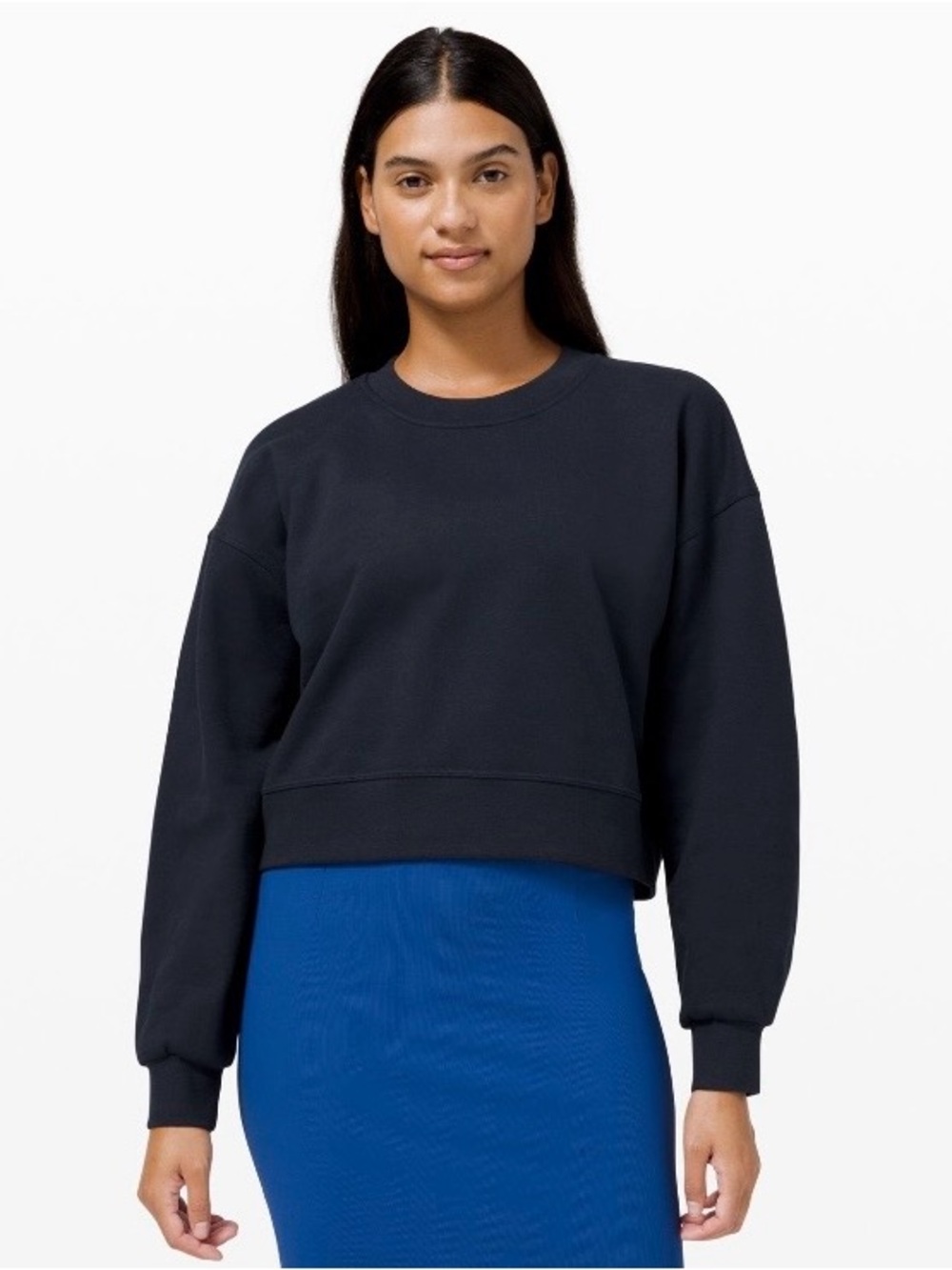 Lululemon Perfectly Oversized Cropped Crew
*French Terry in True Navy size 10